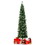 Costway 63910742 7 Feet Half Christmas Tree with Pine Needles and 150 Lights