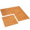 Costway 63985714 12PC Wood Grain Interlocking Floor Mats -Natural