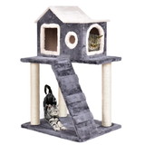 Costway 64319082 36 Inch Tower Condo Scratching Posts Ladder Cat Tree