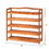 Costway 64328095 5-Tier Wood Large Shoe Rack Holds up 12-18 Pairs