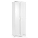 Costway 64501982 70 Inch Freestanding Storage Cabinet with 2 Doors and 5 Shelves-White