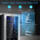 Costway 64537129 15 Inch 30-Bottle Wine Cooler with Temperature Memory
