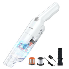 Costway 64793051 Lightweight Handheld Vacuum Cleaner Cordless Battery Powered Vacuum-White