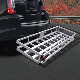 Costway 65032498 Aluminum Hitch Carrier Truck Luggage Basket Rack