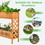 Costway 65149807 2-Tier Raised Garden Bed Elevated Wood Planter Box for Vegetable Flower Herb