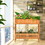 Costway 65149807 2-Tier Raised Garden Bed Elevated Wood Planter Box for Vegetable Flower Herb