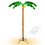 Costway 65239741 5 Feet LED Pre-lit Palm Tree Decor with Light Rope
