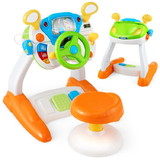 Costway 65394178 Kids Steering Wheel Pretend Play Toy Set with Lights and Sounds