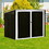 Costway 65438027 Horizontal Storage Shed 68 Cubic Feet for Garbage Cans