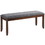 Costway 65740182 Upholstered Entryway Bench Footstool with Wood Legs