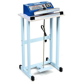 Costway 67358042 110V 12 Inch Foot Pedal Impulse Sealer Machine with Cutter