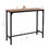 Costway 67382491 48 Inch Industrial Pub Dining Table with Steel Frame-Rustic Brown