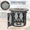 Costway 67923184 32 Inch 30000BTU Fire Pit Table with Fire Glasses and PVC Cover