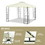 Costway 68157039 2 Tiers 10 x 10 Feet Patio Gazebo Canopy Tent