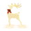 Costway 68159402 Lighted Standing Reindeer with Stakes for Christmas Decoration