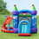 Costway 68230941 Kids Inflatable Bounce House Dragon Jumping Slide Bouncer Castle