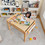 Costway 68291453 Kids Multi Activity Play Table Wooden Building Block Desk with Storage Paper Roll-Natural