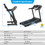 Costway 68901352 2.25 HP Folding Electric Motorized Power Treadmill Machine with LCD Display