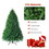 Costway 69018523 5 Feet Artificial Fir Christmas Tree with LED Lights and 600 Branch Tips