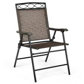 Costway 69125308 Set of 4 Patio Folding Chairs