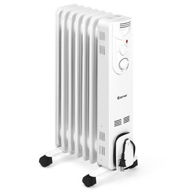 Costway 69803247 1500W Electric Space Heater with 3 Heat Settings and Safe Protection