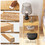 Costway 71438956 2 Pieces 2 Tiers Bamboo Nightstand for Living Room Bedroom-Natural
