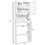 Costway 71590428 Over the Toilet Storage Cabinet Bathroom Space Saver with Tempered Glass Door