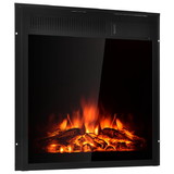 Costway 71638294 22.5 Inch Electric Fireplace Insert Freestanding and Recessed Heater