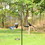 Costway 71639508 Metal Acorn Wild Bird Feeder Outdoor Hanging Food Dispenser for Garden Yard-Brown
