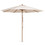 Costway 71803956 10 Feet Patio Umbrella with 8 Wooden Ribs and 3 Adjustable Heights-Beige