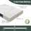 Costway 74695381 76 x 31 x 4 Inch Tri Folding Foam Mattress with Bamboo Fiber Cover and Handle-Gray