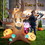 Costway 74953126 6 Feet Inflatable Halloween Dead Tree with Pumpkin Blow up Ghost Tree and RGB Lights