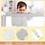 Costway 74968312 76.8  Inch Baby Bed Rail with Double Safety Child Lock-Gray