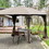 Costway 75029431 11.5 x 11.5 Feet Fully Enclosed Outdoor Gazebo with Removable 4 Walls