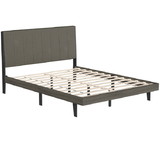 Costway 75418320 Queen Size Upholstered Bed Frame with Tufted Headboard