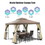 Costway 75480931 10 Feet x 10 Feet Awning Patio Screw-free Structure Canopy Tent