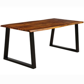Costway 78056321 Rectangular Acacia Wood Dining Table
