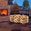 Costway 78093216 8 Feet Outdoor Steel Firewood Log Rack