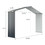 Costway 78192340 Outdoor Storage Shed Extension Kit for 11.2 Feet Shed-Gray