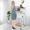 Costway 78429501 Height Adjustable Mobile Computer Stand-Up Desk with 2 Modes