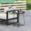 Costway 78614539 Outdoor Metal Patio End Side Table Weather Resistant with Handle
