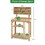 Costway 79153608 Garden Wooden Potting Table Workstation with Storage Shelf