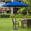 Costway 82034159 22Lbs Patio Resin Umbrella Base with Wicker Style for Outdoor Use
