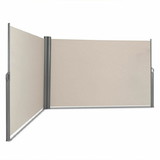 Costway 82175049 237 x 71 Inch Patio Retractable Double Folding Side Awning Screen Divider