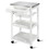 Costway 82954036 Kitchen Island Cart with Stainless Steel Tabletop and Basket
