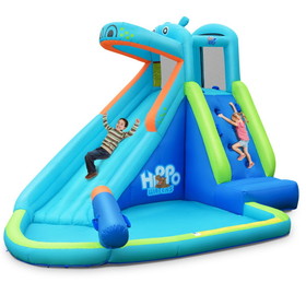 Costway 83095471 Inflatable Water Pool with Splash and Slide Without Blower