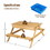 Costway 83275061 3-in-1 Kids Picnic Table Wooden Outdoor Water Sand Table with Play Boxes