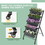 Costway 83629741 5-Tier Vertical Raised Garden Bed with Wheels and Container Boxes
