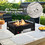 Costway 83695247 16.5 Inch Tabletop Propane Fire Pit with Simple Ignition System-Black