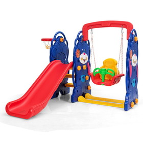Costway 83974165 3-in-1 Toddler Climber and Swing Playset